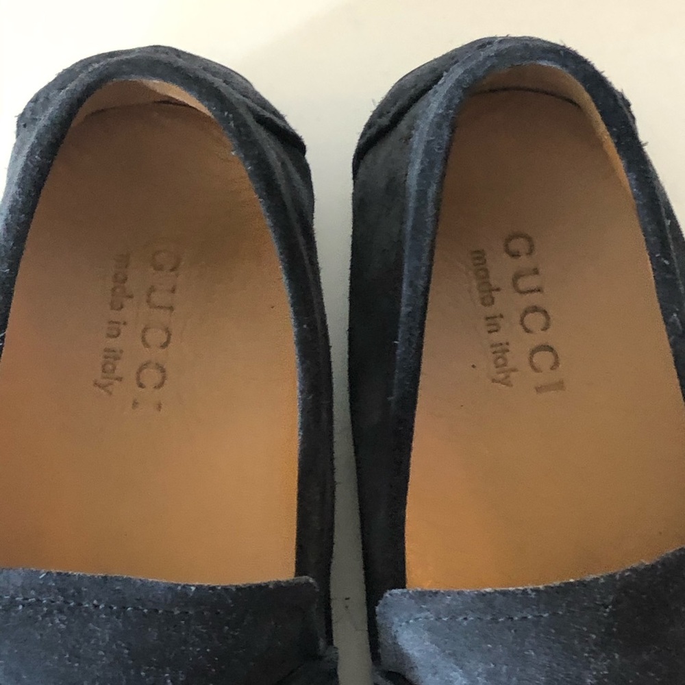 Gucci Silver and Black Loafers Slip-Ons - Picture 7 of 11